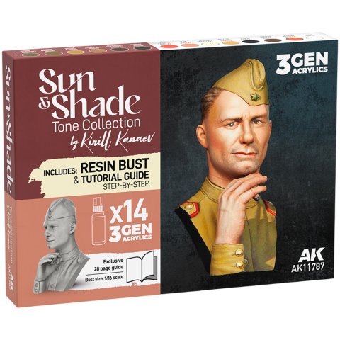 Набор красок AK Interactive: Sun & Shade Tone Collection by Kirill Kanaev AK1178