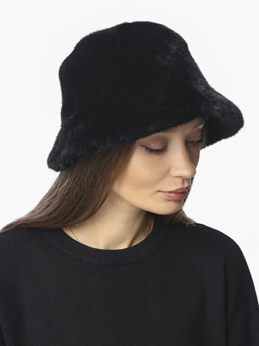 Шляпа осенняя зимняя панама меховая FABRETTI