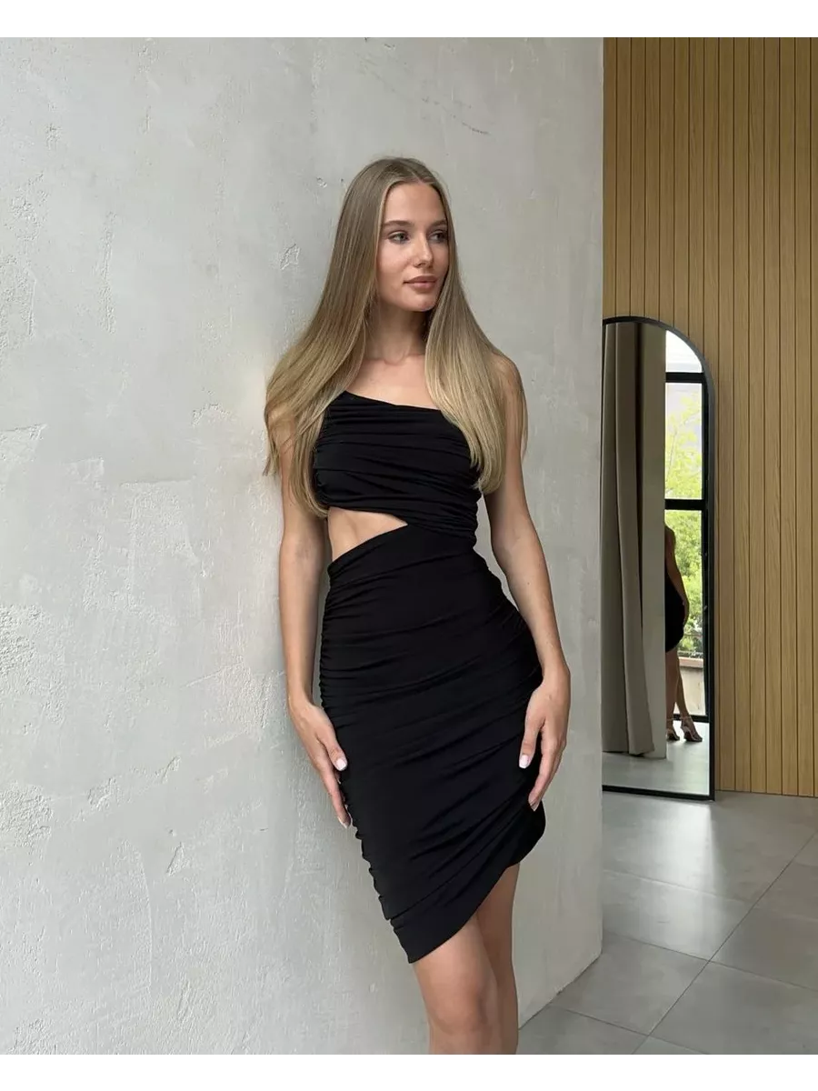 Платье "Candy" в черном цвете SOBRIGHTDRESS